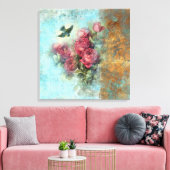 JOY - Wrapped Canvas Afdruk (Insitu (Woonkamer))