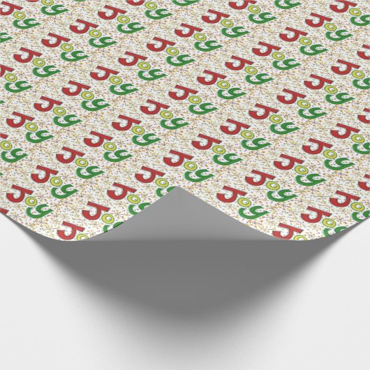 "Joy" wrapping paper Cadeaupapier (Hoek)