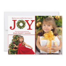 Joy Wreate 2 Foto's Red Stippen - kerstkaart