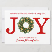 Joy Wreate Business - 6 x 8 kerstkaart (Voorkant)