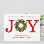 Joy Wreate Business - 6 x 8 kerstkaart (Staand voorkant)