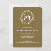 Joy Wreate Kerstparty/Dinner/Meal Uitnodiging (Voorkant)