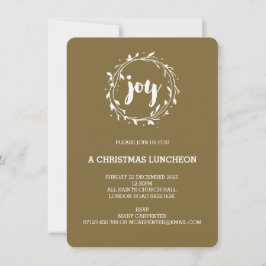 Joy Wreate Kerstparty/Dinner/Meal Uitnodiging