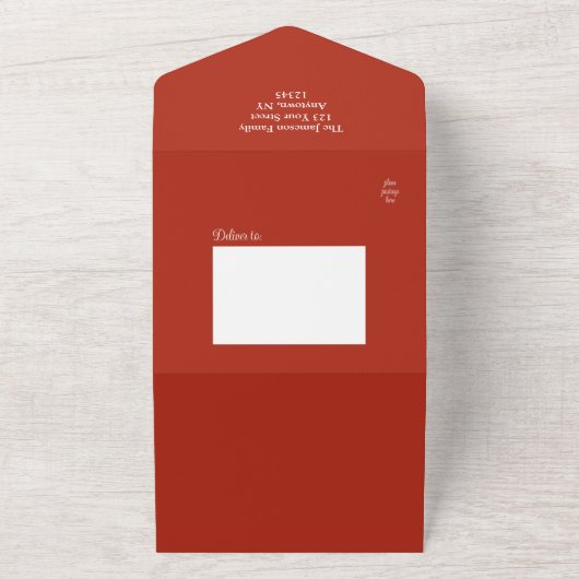 Joy Wreate Multi Photo Holiday Card All In One Uitnodiging (Buitenkant)