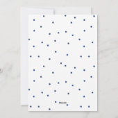 Joy Wreath - Blue & White Holiday Foto Feestdagenkaart (Achterkant)