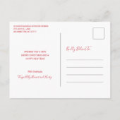 Joy Wreath Elegant Zakelijk Kerstmis Feestdagenkaart (Achterkant)