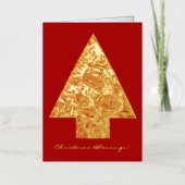 Joy Wreath Folie Wenskaart (Voorkant)