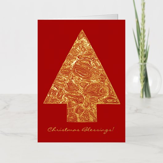 Joy Wreath Folie Wenskaart (Voorkant)