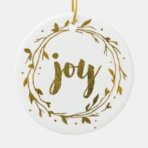 Joy Wreath Gold-kerstfamilie