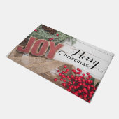 Joy & Wreath Holiday Collectie Deurmat (Schuin)