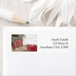 Joy & Wreath Holiday Collectie Etiket