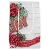 Joy & Wreath Holiday Collectie Medium Cadeauzakje (Achterkant)