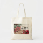 Joy & Wreath Holiday Collectie Tote Bag (Voorkant)