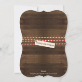 Joy Wreath Holiday-fotokaart voor kerstkaart (Achterkant)