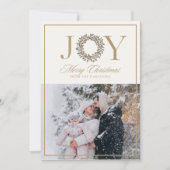 Joy Wreath Kerstkaart (Voorkant)