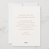 Joy Wreath Kerstkaart (Achterkant)
