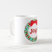 Joy Wreath Koffiemok (Voorkant links)