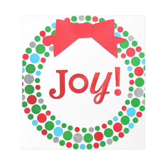 Joy Wreath Notitieblok (Voorkant)