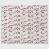 Joy Wreath op berkenhout Cadeaupapier (Vlak)