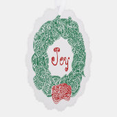 Joy Wreath Ornament Kaart (Rechts)