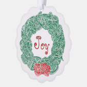 Joy Wreath Ornament Kaart (Links)