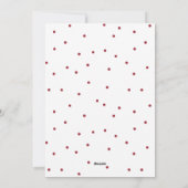 Joy Wreath - Rood & White Holiday Foto Feestdagenkaart (Achterkant)