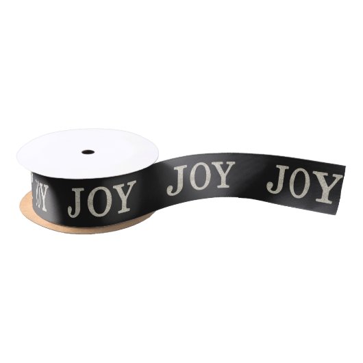 JOY (zilver) Satijnen Lint (Spoel)
