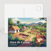 Joya de Cerén El Salvador Briefkaart (Voorkant / Achterkant)