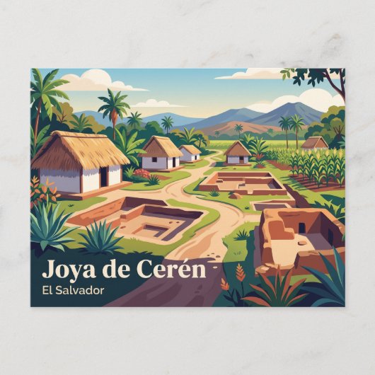 Joya de Cerén El Salvador Briefkaart (Voorkant)