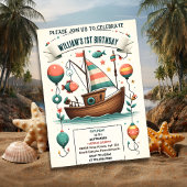 joyboot schattige jongen vis ofishally een 1e verj kaart