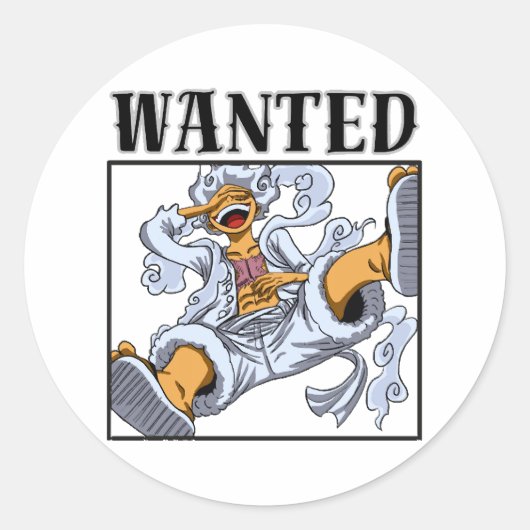 Joyboy luffy ronde sticker (Voorkant)