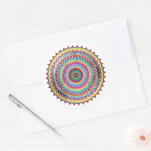 Joyburst mandala clipart ronde sticker (Envelop)