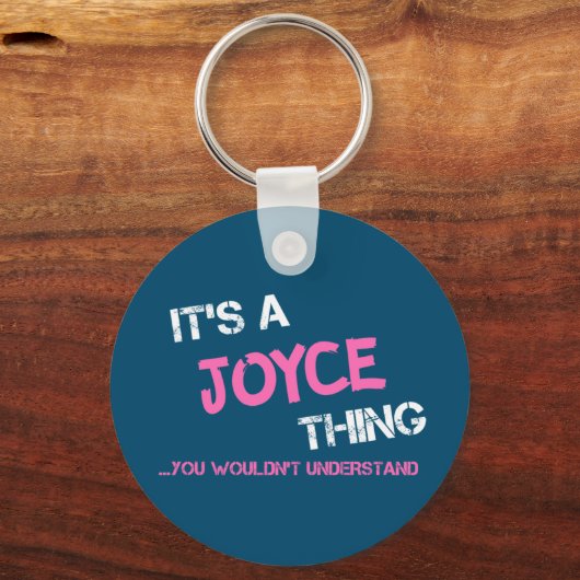 Joyce ding dat je niet zou begrijpen sleutelhanger (Voorkant)