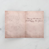 Joyce Eiffel Tower Christmas Card Feestdagen Kaart (Binnen)