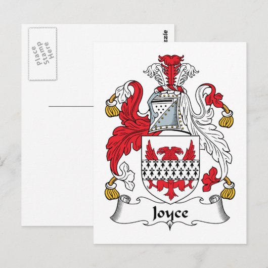 Joyce Family Crest Briefkaart (Voorkant / Achterkant)