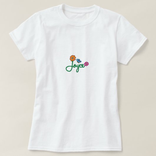 Joyce Flowers T-shirt (Design voorkant)