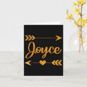 Joyce Gepersonaliseerde Naam Grappig Verjaardag Cu Kaart (Gele Bloem)
