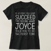 JOYCE Gift Name Personalized Birthday Funny Christ T-shirt (Design voorkant)