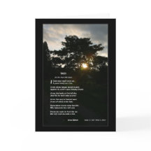 Joyce Kilmer gedicht Bomen voor 5x7 lijstje gevouw