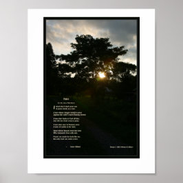 Joyce Kilmer gedicht Trees 8 1/2 x 11 Poster