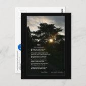 Joyce Kilmer "Trees" geïllustreerd door kleindocht Briefkaart (Voorkant / Achterkant)