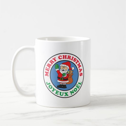 Joyce Noel French Christmas Santa Coffee Mug Koffiemok (Links)