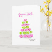 Joyce Noel Macarons Christmas Card Kaart (Gele Bloem)
