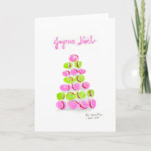 Joyce Noel Macarons Christmas Card