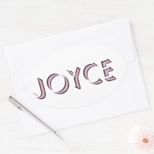 Joyce sticker name (Envelop)