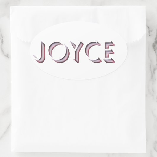 Joyce sticker name (Tas)