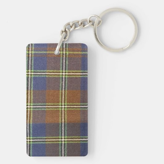 Joyce, Thomas en Alexander (Persoonlijk) Tartan Sleutelhanger (achterkant)