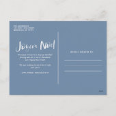 Joyeaux Noel Family Feestdagenkaart (Achterkant)