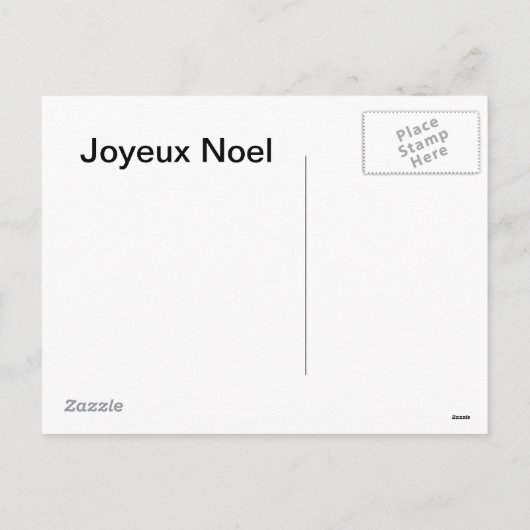 Joyeu Noel Feestdagenkaart (Achterkant)