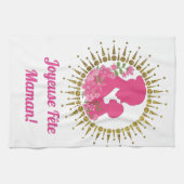 Joyeuse Fête Maman  Theedoek (Horizontaal)